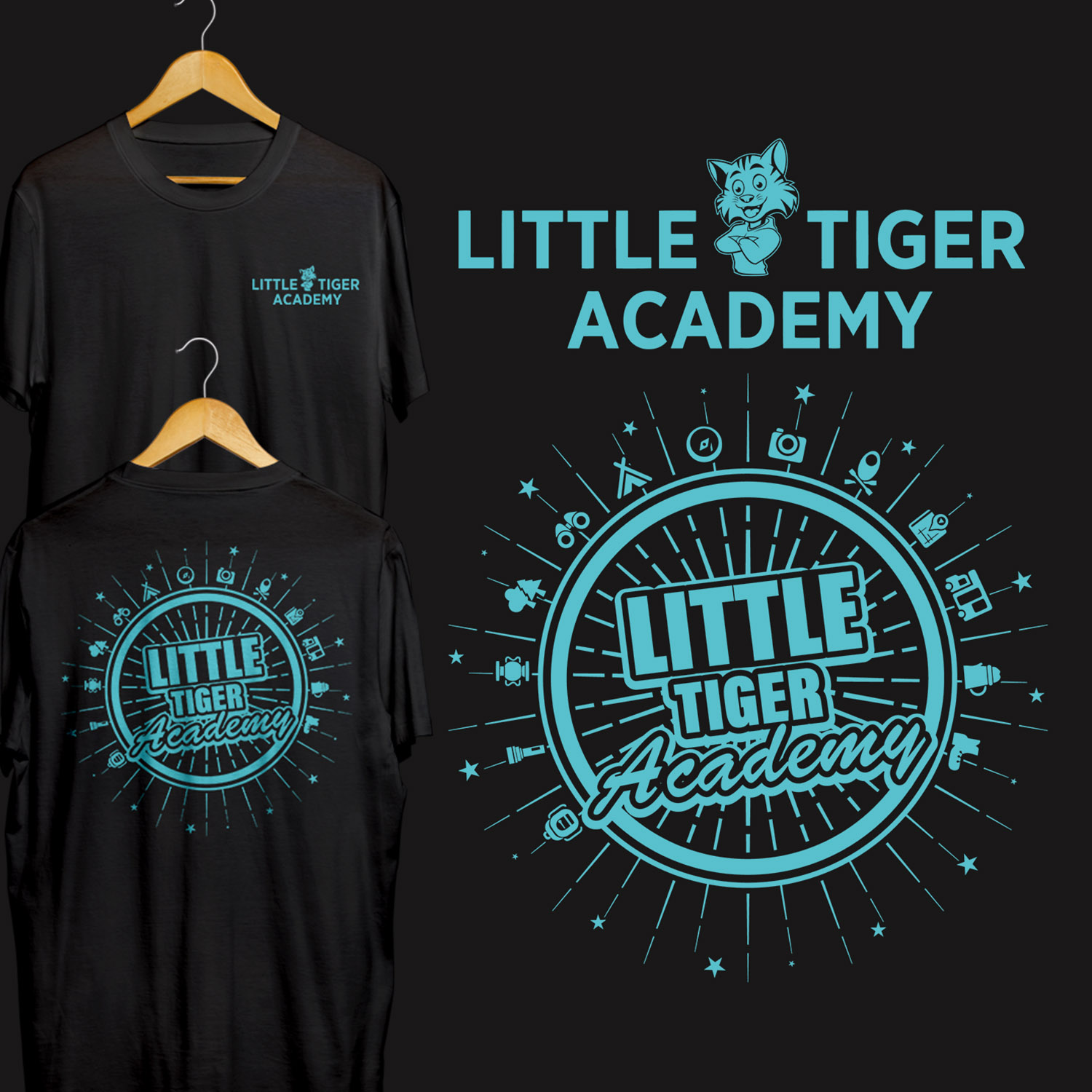 T-shirt Design by mekhfioui for Little Tiger Academy | Design #25794329