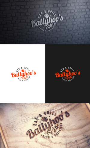 Ballyhoo's Bar & Grill | Logo Design by GLDesigns