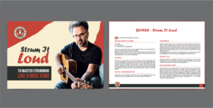 Upcoming Guitar Teacher needs a Rock Star PDF of online course | Graphic Design by Ba 3