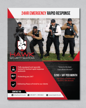 Awesome Flyer for Tactical Emergency Response Services  | Flyer-Design von alex989