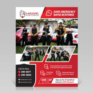 Awesome Flyer for Tactical Emergency Response Services  | Flyer-Design von sun_design