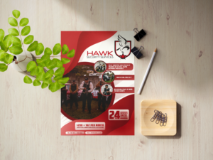 Flyer-Design von Mark Alen für Hawk Security Services Ltd.  | Design #25761320