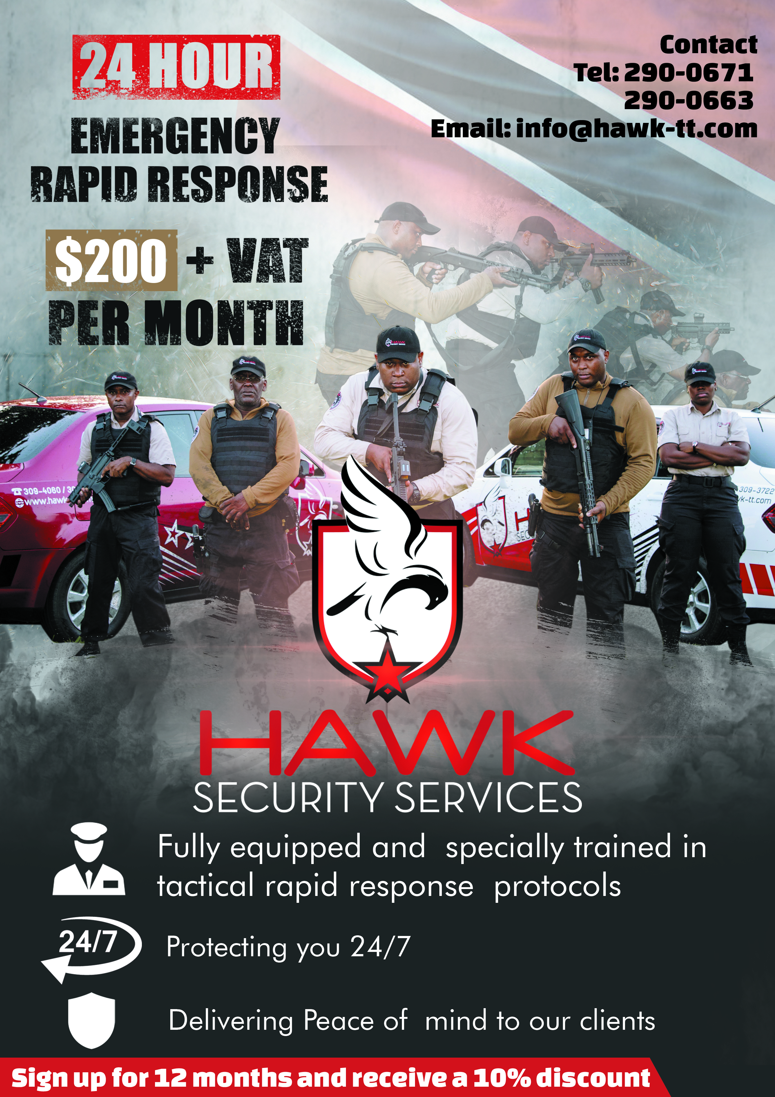 Flyer Design by ramesh.lakruwan 2 for Hawk Security Services Ltd.  | Design #25762014