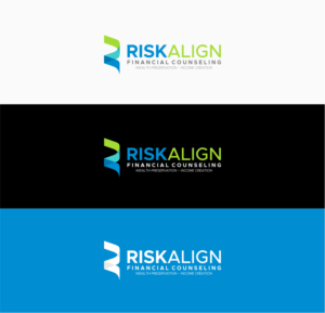 RiskAlign Financial Counseling    Wealth Preservation. Income Creation. | Logo Design by Sibyle