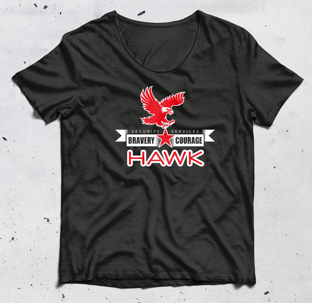 T-shirt Design by Alaya for Hawk Security Services Ltd.  | Design #25760823