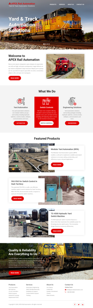 Yard & Track Automation Solutions | Diseño Web por Starlyn DS