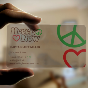 Creative Business Card for my Sail Boat..  Here & Now | Visitenkarten-Design von DesignShout