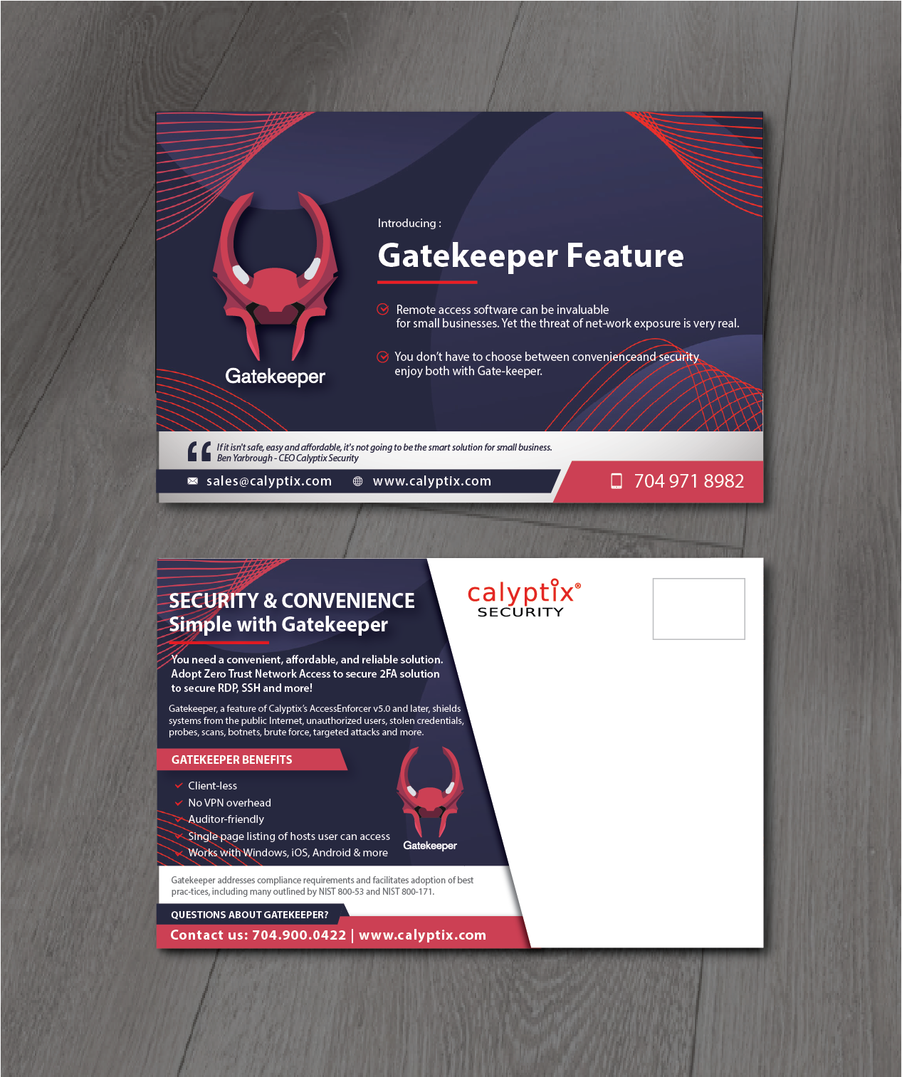 Diseño de Postal por alex989 para Calyptix | Diseño #25770622