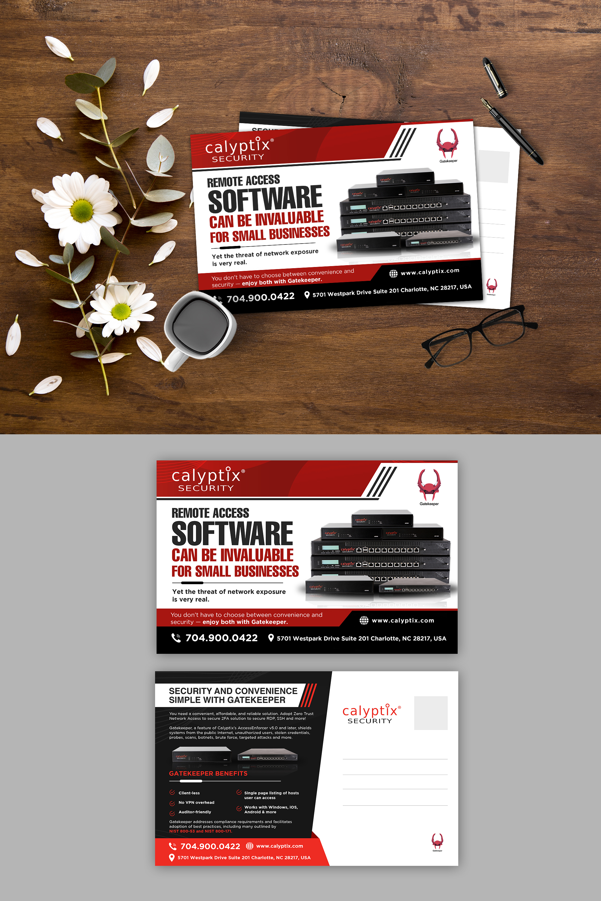 Postkarten-Design von debdesign für Calyptix | Design #25762798