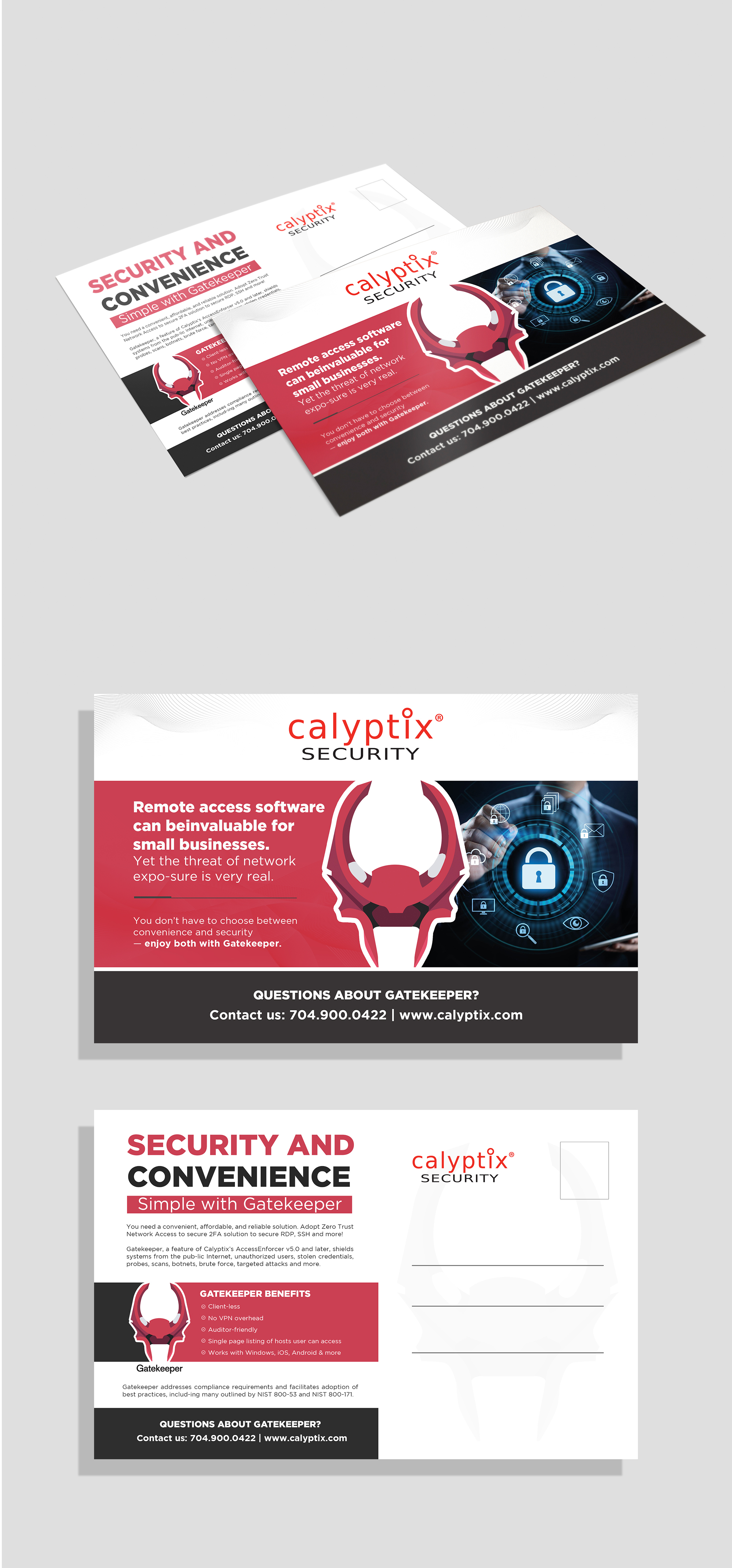 Postcard Design by Deepak_9_Malhotra for Calyptix | Design #25760499