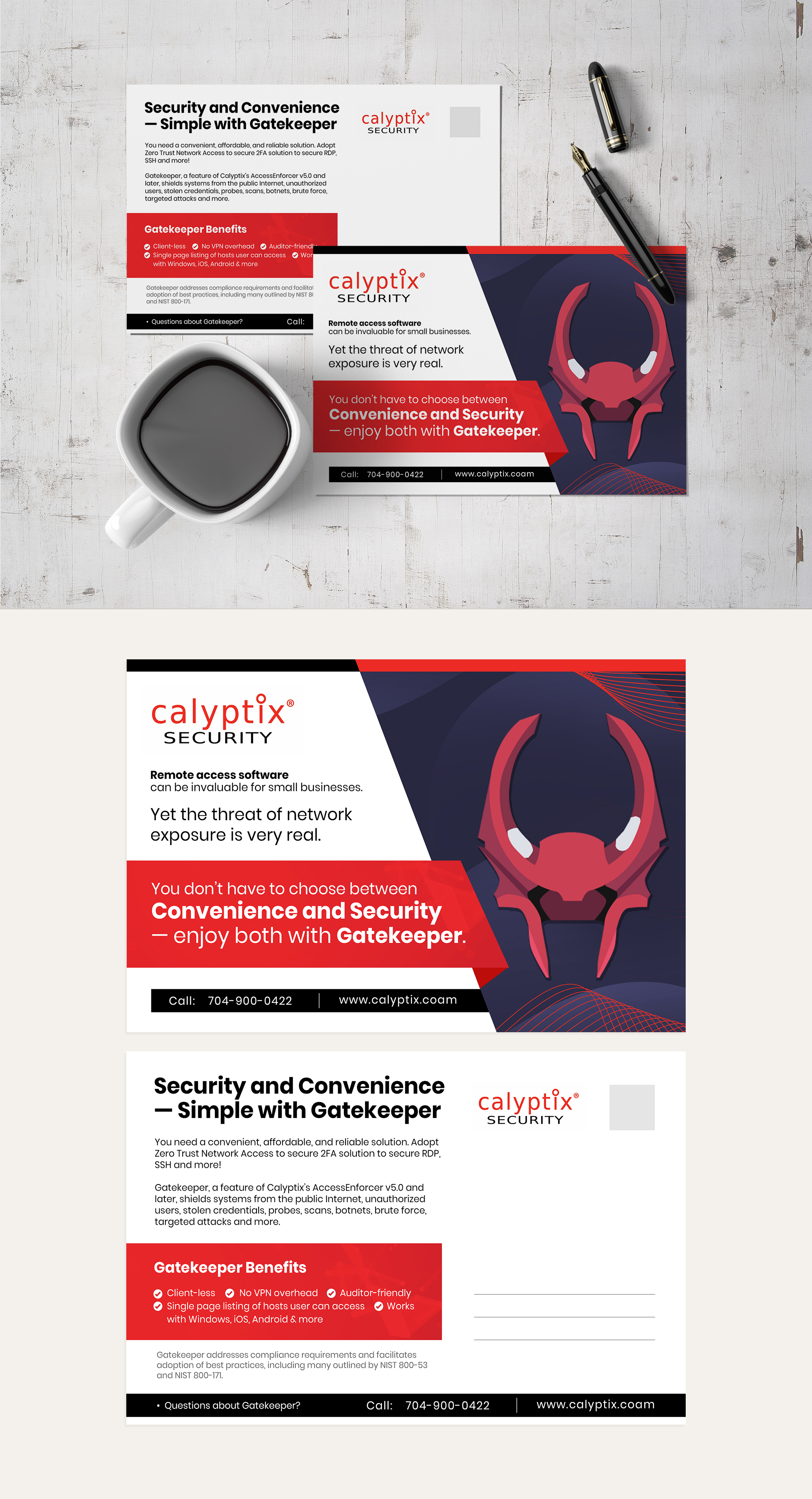 Postcard Design by Deepak_9_Malhotra for Calyptix | Design #25761725