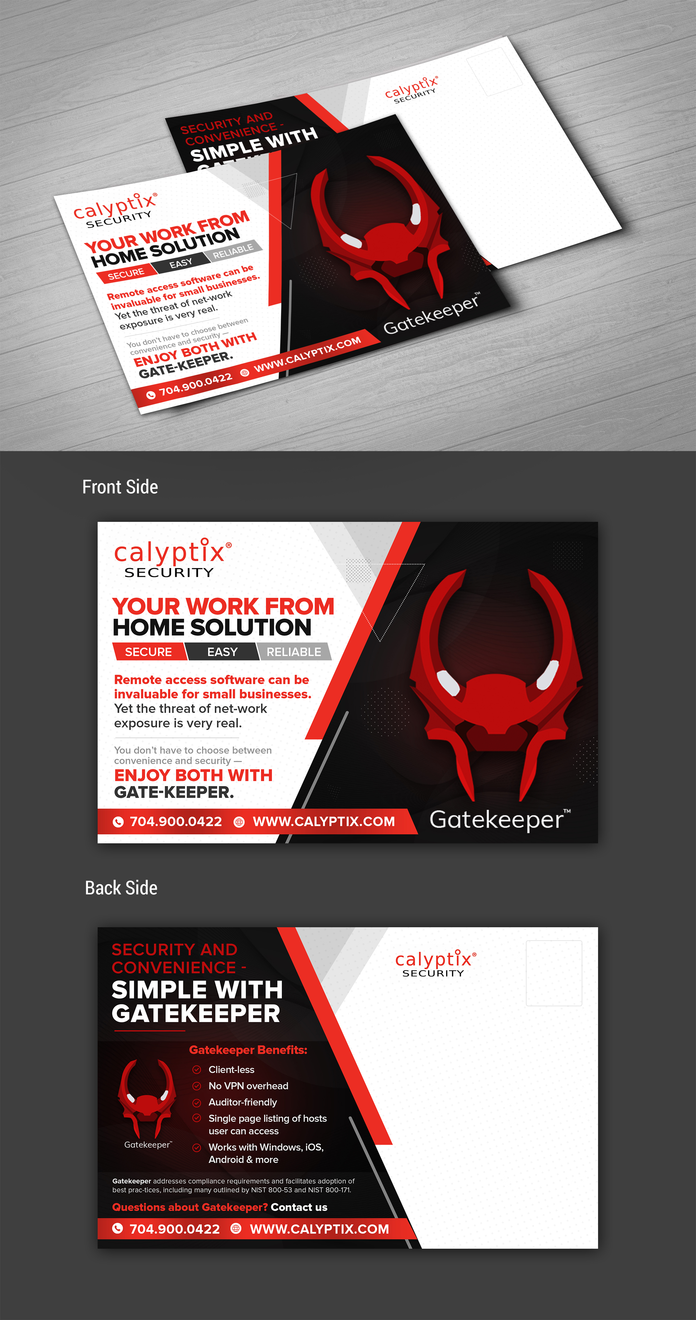 Postcard Design by SAI DESIGNS for Calyptix | Design #25788899