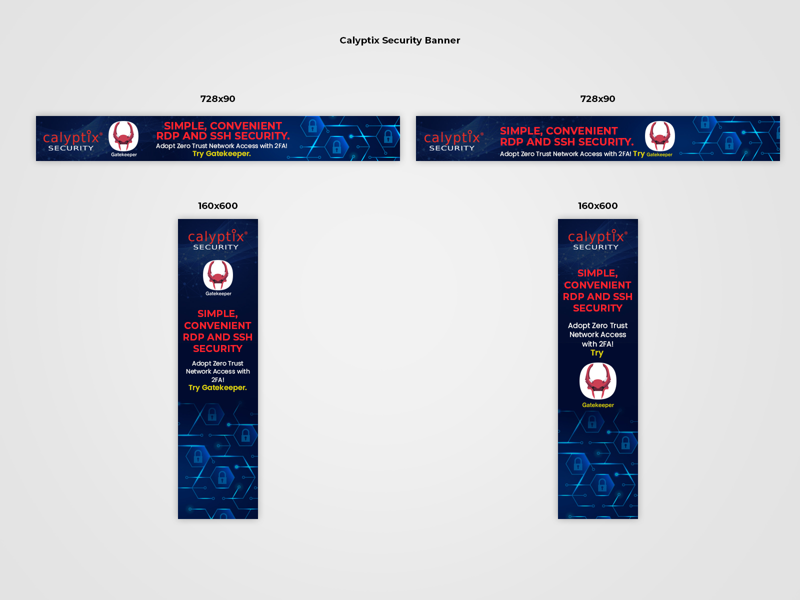 Banner Ad Design by Pd Work for Calyptix | Design #25758600