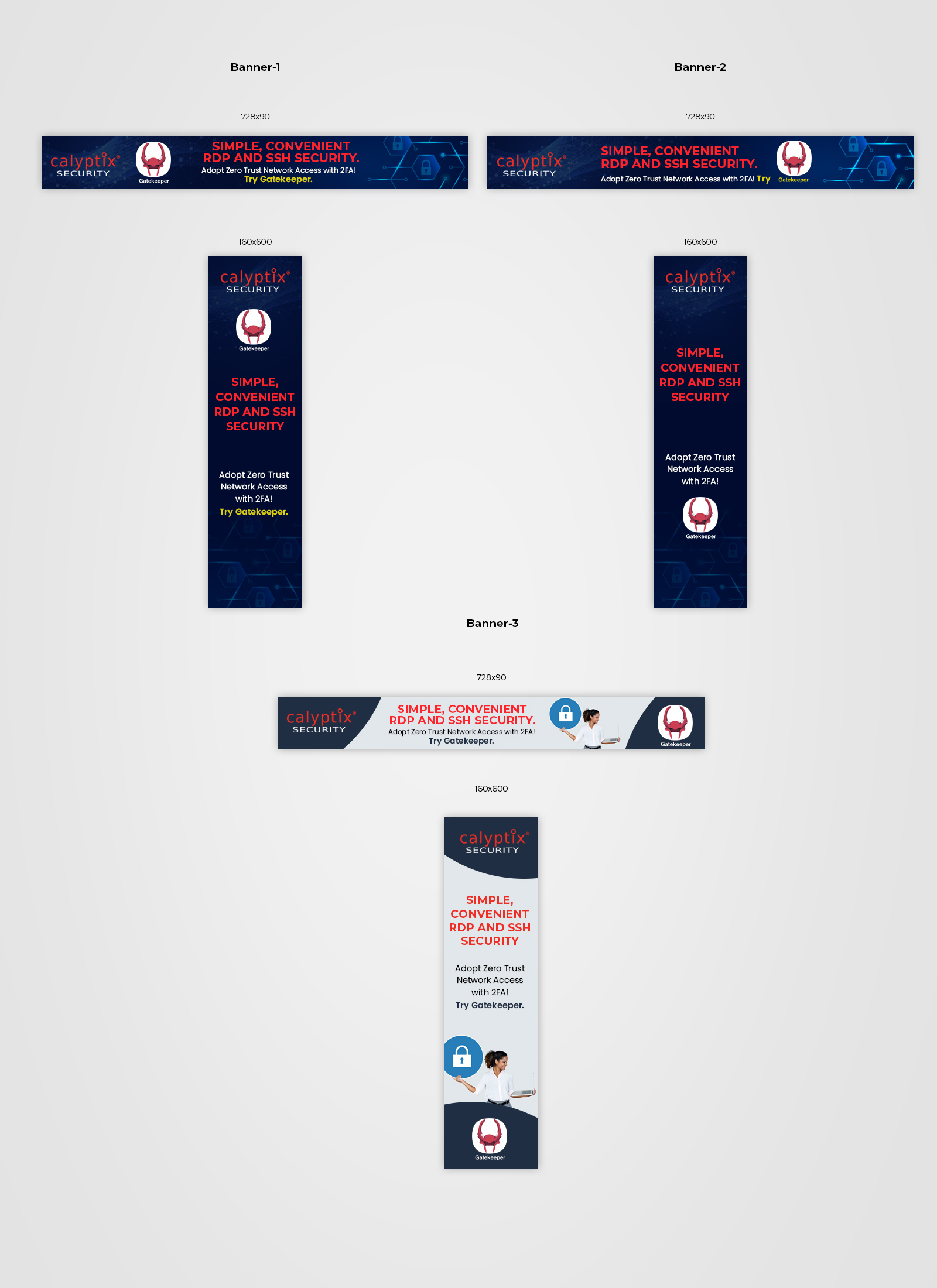 Banner Ad Design by Pd Work for Calyptix | Design #25783547