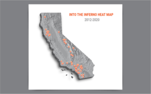 California Wildfire Map for Book | Grafik-Design von Pixper