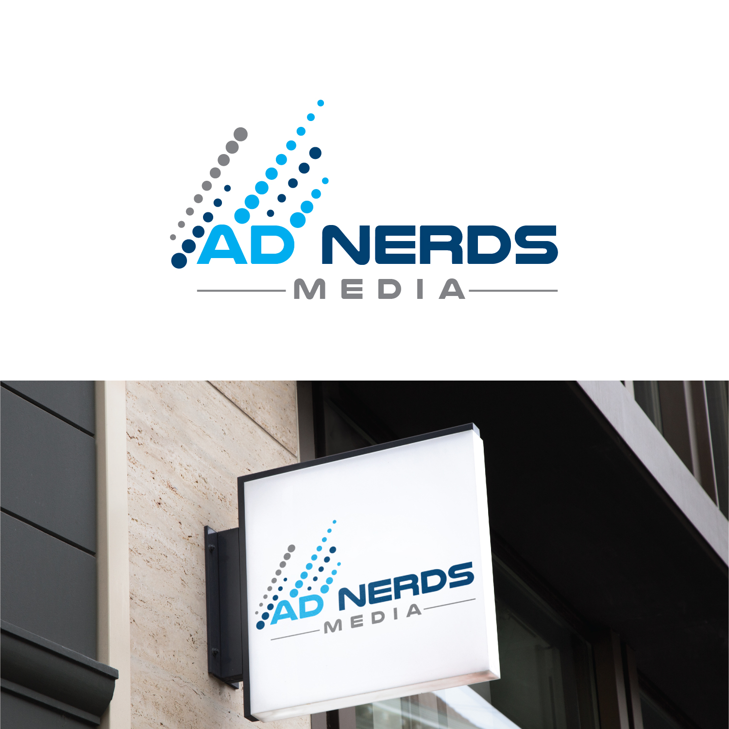 Logo Design by Deziners Zone for Ad Nerds Media | Design #25765700
