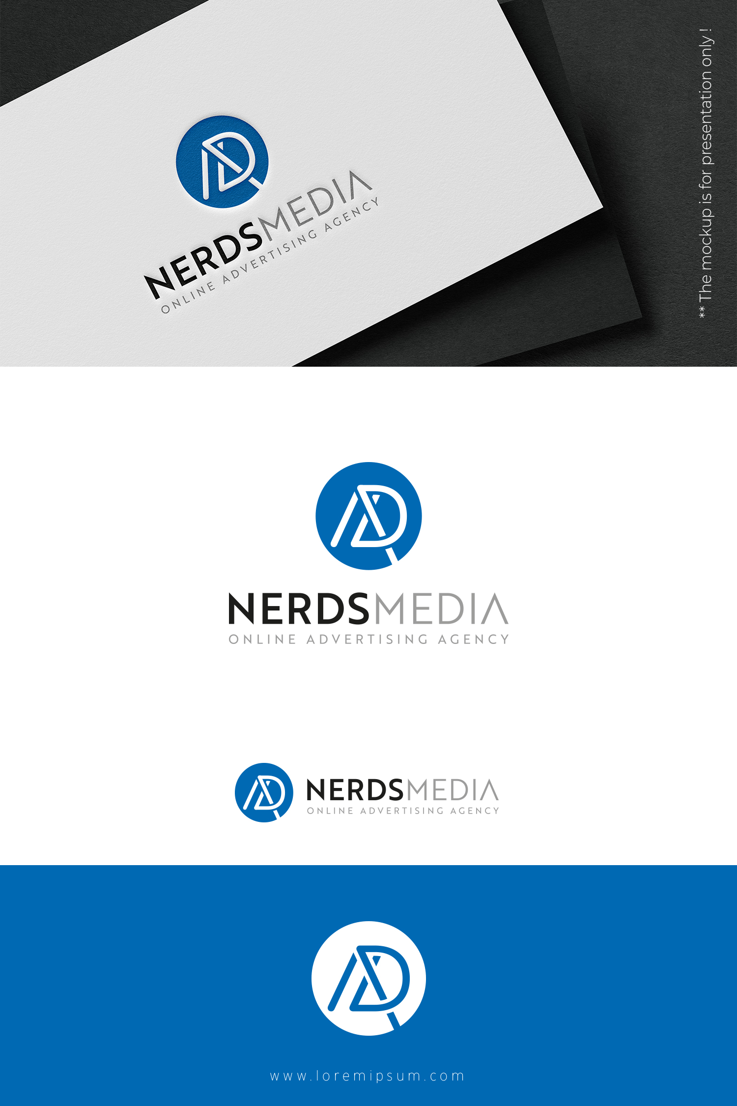 Logo Design by designbysy for Ad Nerds Media | Design #25769984