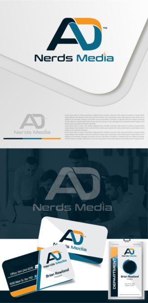 Diseño de Logo por YERR® para Ad Nerds Media | Diseño #25764320