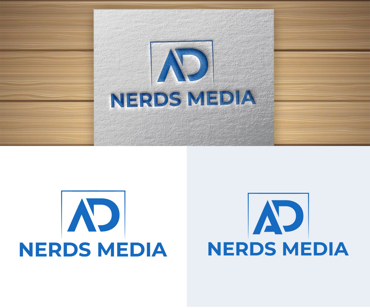 Logo Design by CreativeFeather for Ad Nerds Media | Design #25770386
