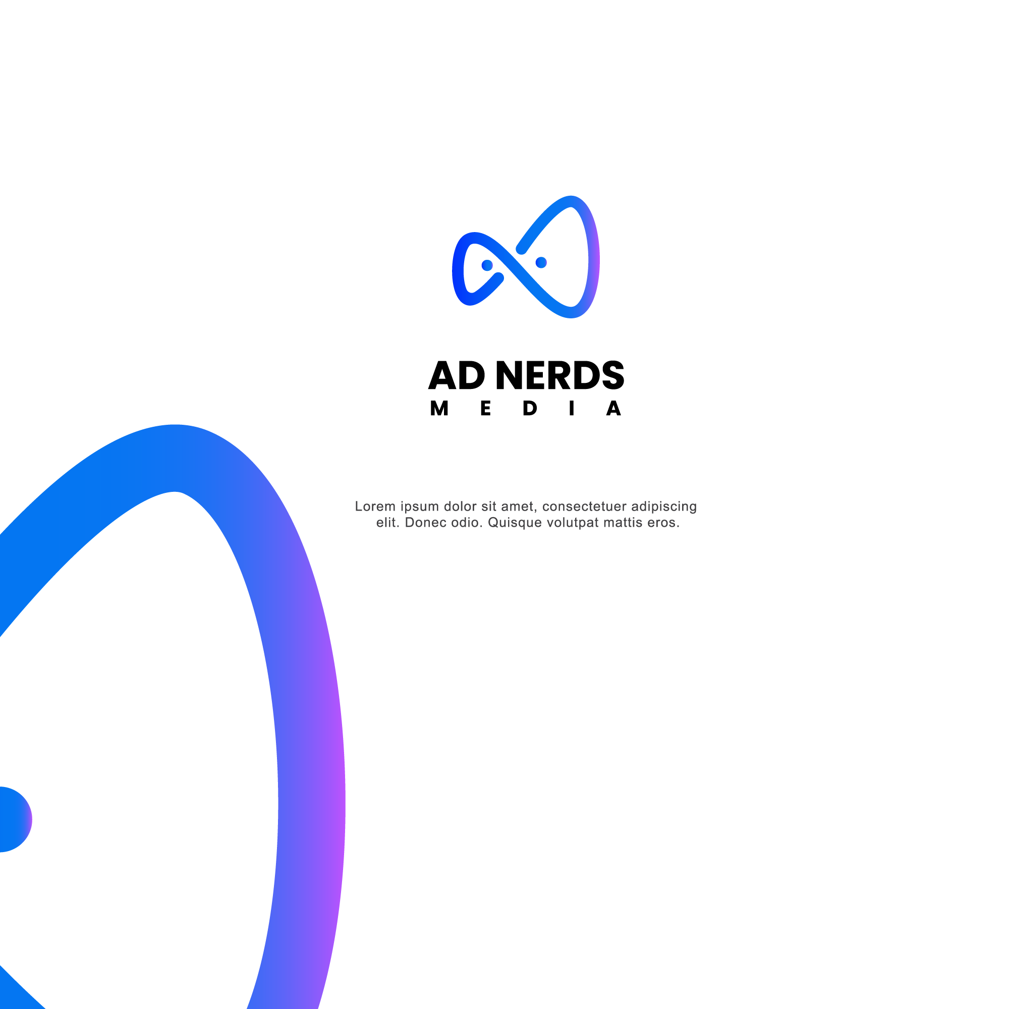 Logo Design by kecebong 007 for Ad Nerds Media | Design #25776167
