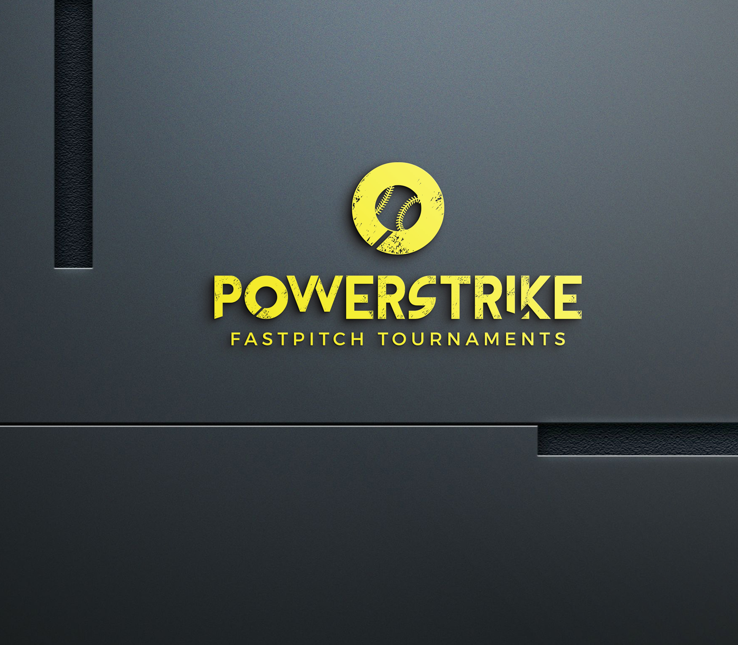 Logo Design for Powerstrike Fastpitch Tournaments by Morente Design