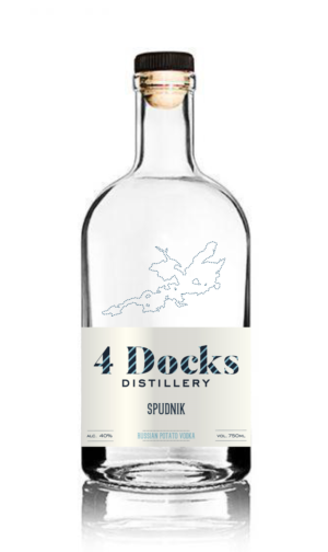 4 Docks Distillery - Bottle Label Design | Label Design by Milos Jovic