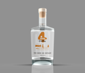 4 Docks Distillery - Bottle Label Design | Label Design by Bear Studio