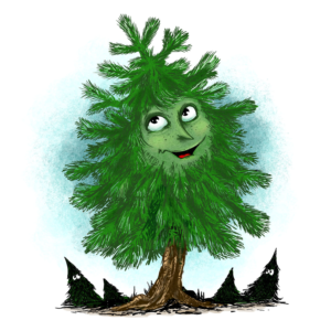 1 Tree Illustration for Children's Book Cover | Illustration Design by Kokomba