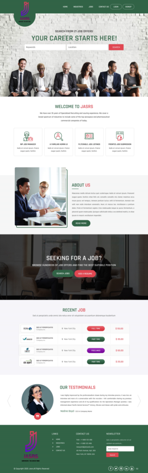 Diseño Web por pb para Jobs and selective recruitng services | Diseño: #25777045