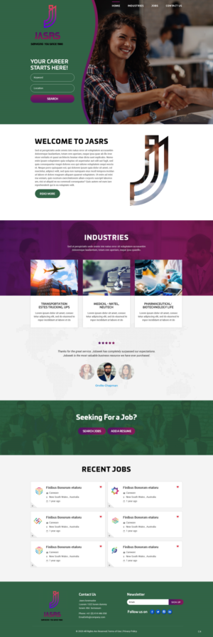 Diseño Web por pb para Jobs and selective recruitng services | Diseño: #25777047
