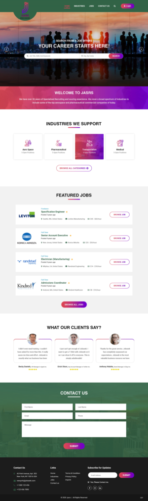 Diseño Web por pb para Jobs and selective recruitng services | Diseño: #25777049