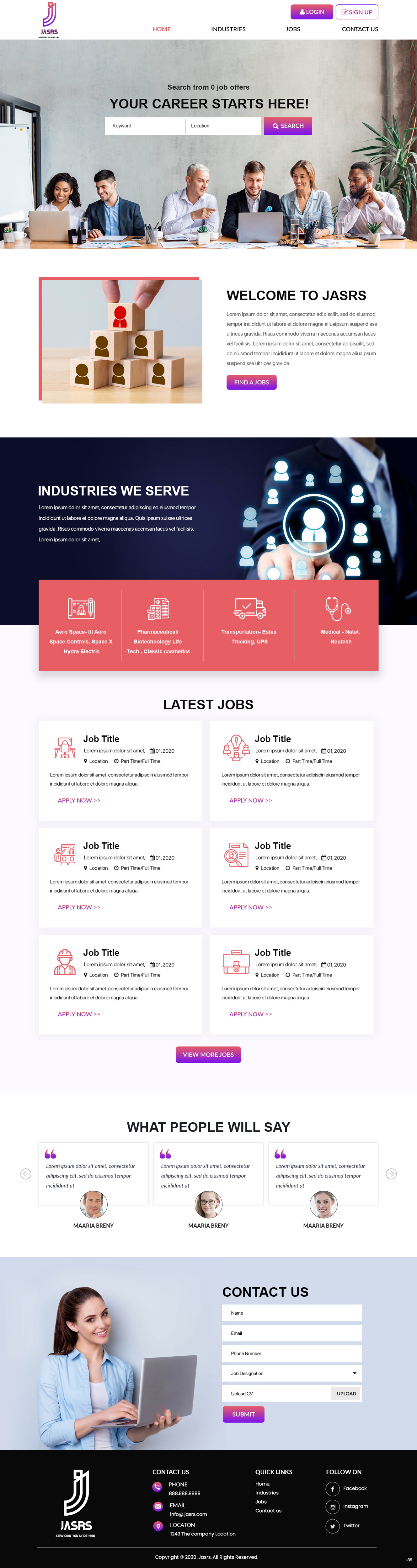 Diseño Web por pb para Jobs and selective recruitng services | Diseño #25777051