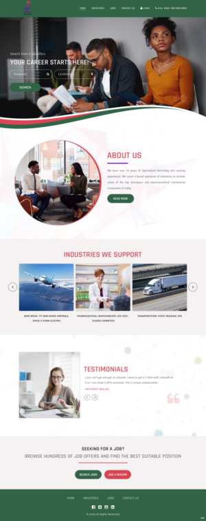 Diseño Web por pb para Jobs and selective recruitng services | Diseño: #25777054