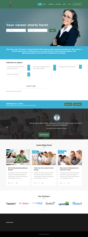 Web Design par nzdesigners pour Jobs and selective recruitng services | Design #25779453