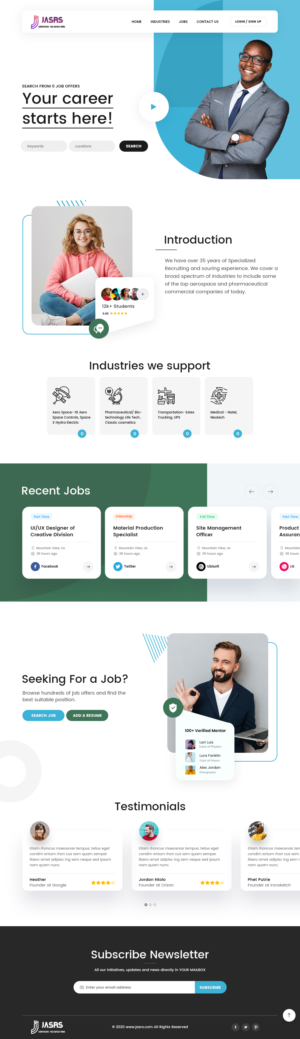Job Recruiting Agemcy | Web Design par nzdesigners
