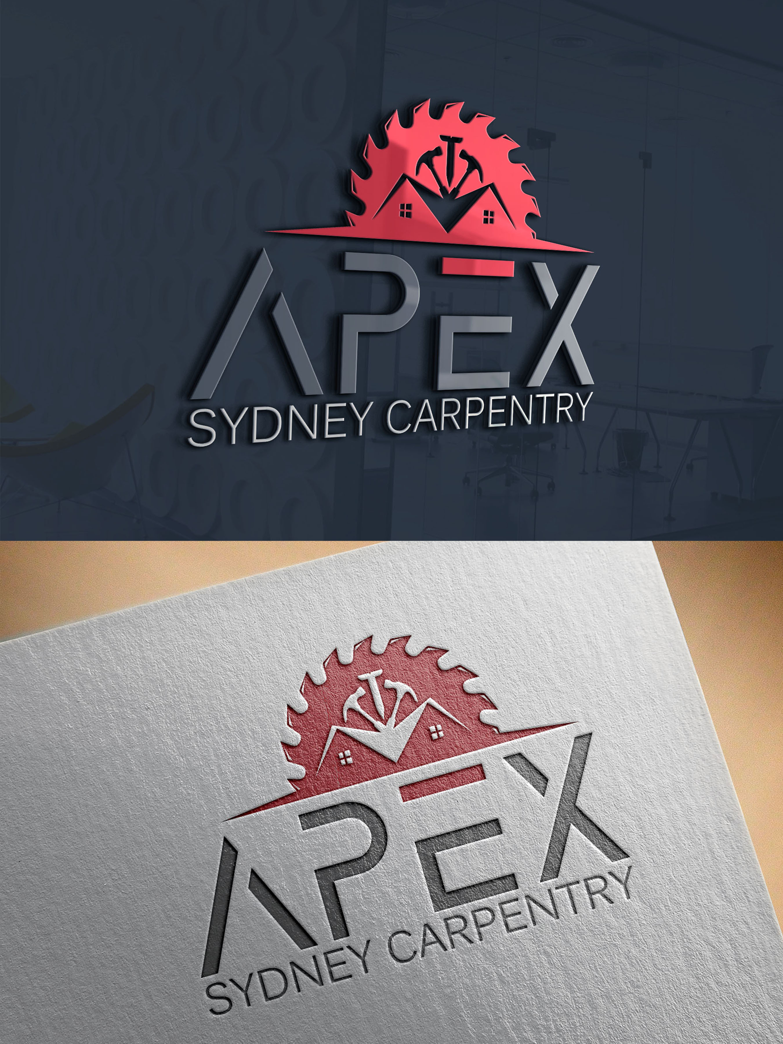 Logo Design by VanR for Apex Sydney Carpentry  | Design #25776976