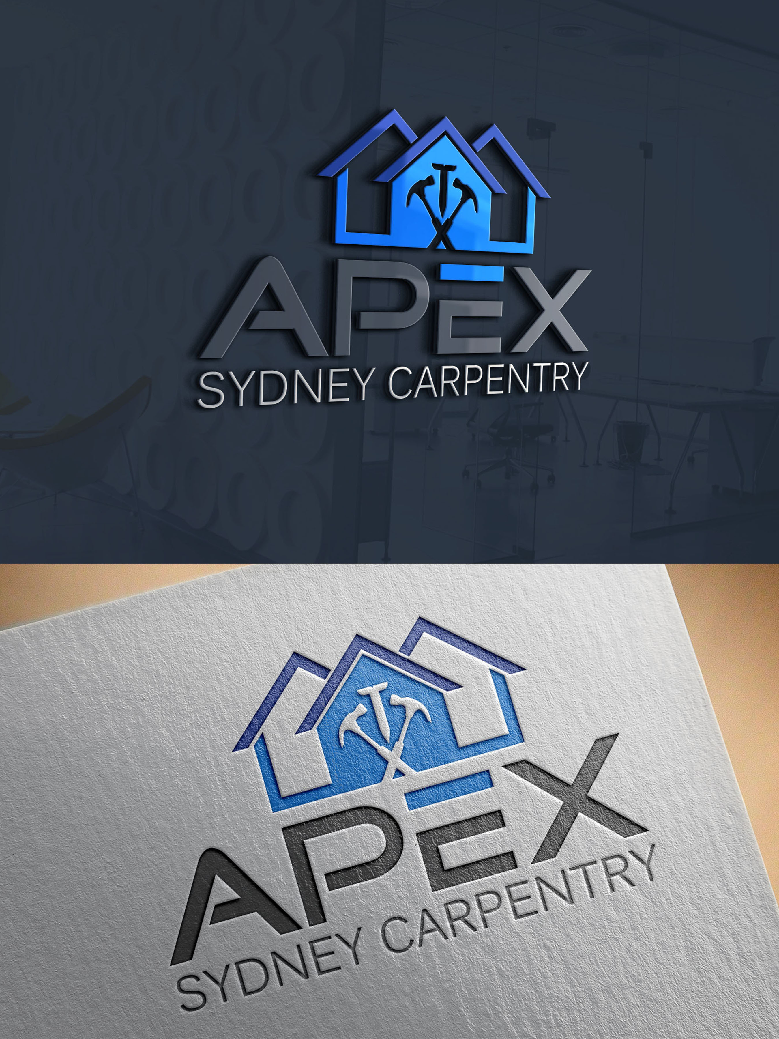 Logo Design by VanR for Apex Sydney Carpentry  | Design #25777077