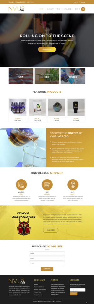 Web Design par pb pour NVUS Labs | Design : #25782286