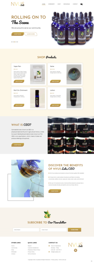 Web Design par pb pour NVUS Labs | Design : #25782287