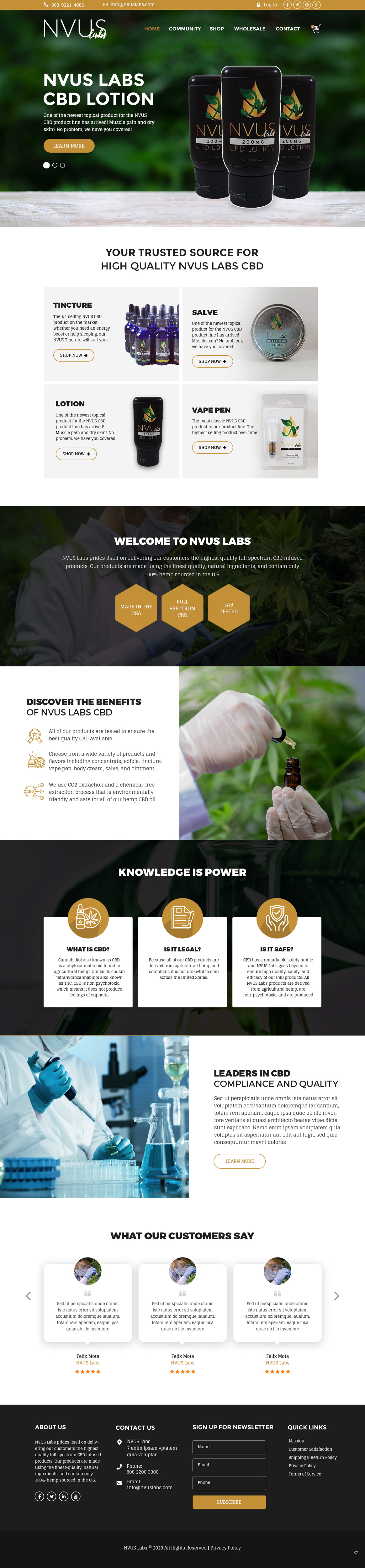 Web Design by pb for NVUS Labs | Design #25782288
