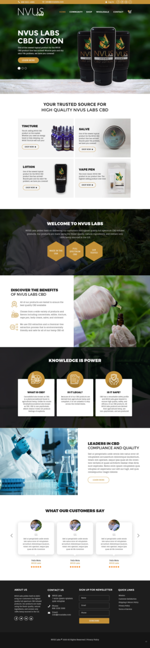 Web Design par pb pour NVUS Labs | Design : #25782288