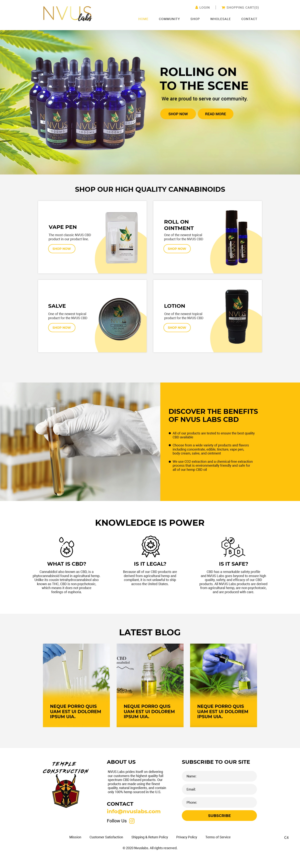 Web Design par pb pour NVUS Labs | Design : #25782289