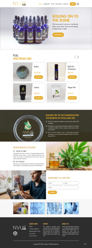 Web Design par pb pour NVUS Labs | Design : #25782290