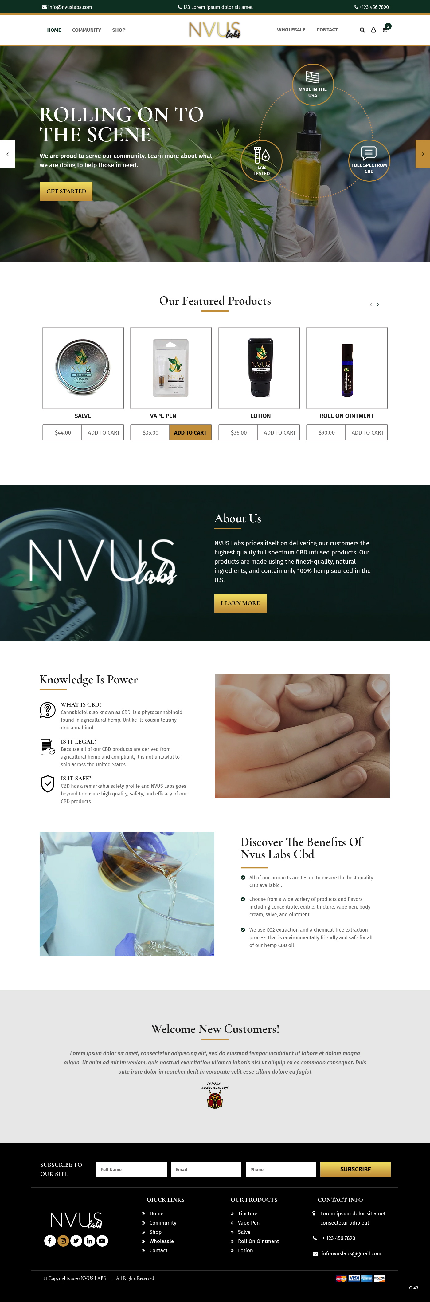 Web Design by pb for NVUS Labs | Design #25782292