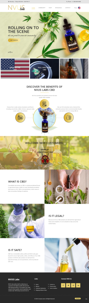 Web Design par pb pour NVUS Labs | Design : #25782293
