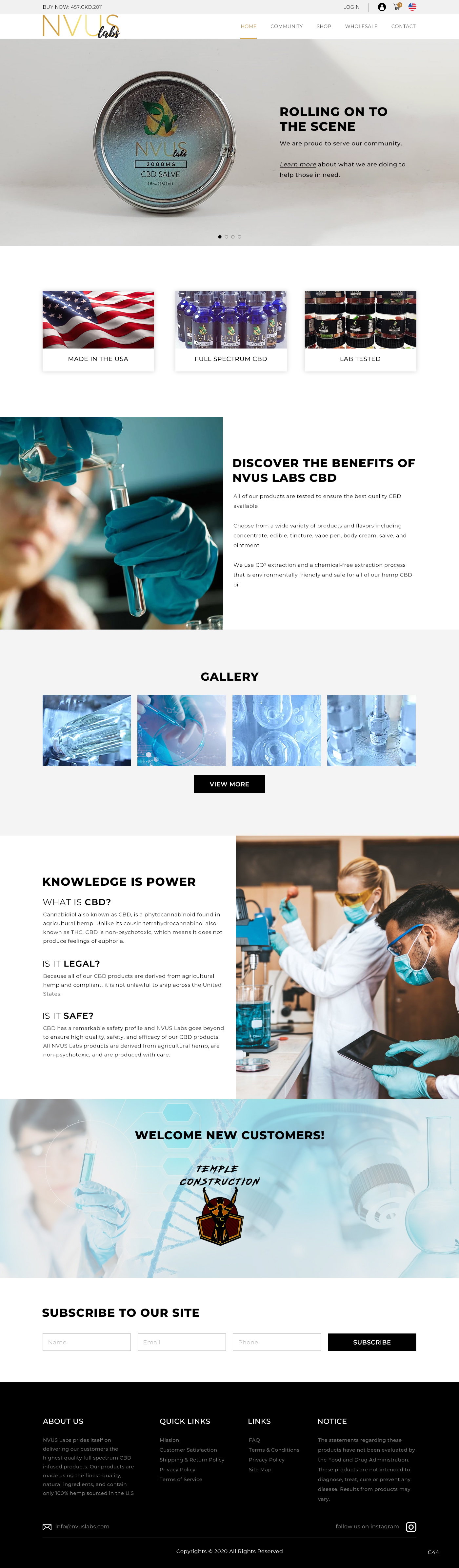 Web Design by pb for NVUS Labs | Design #25782294