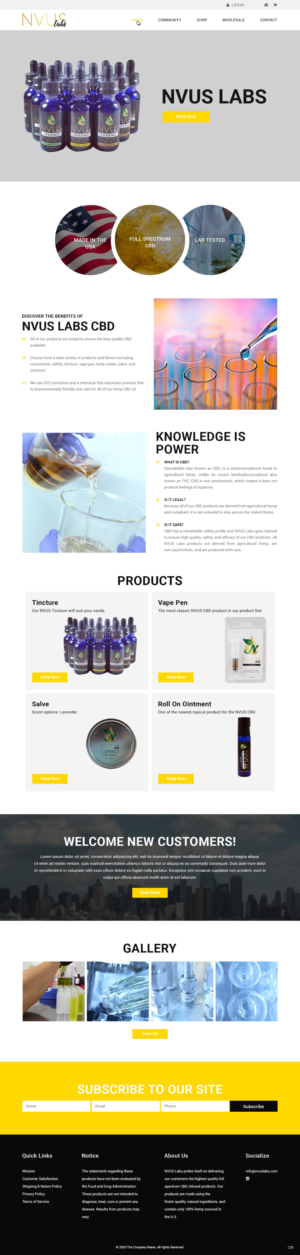 Web Design par pb pour NVUS Labs | Design : #25782295