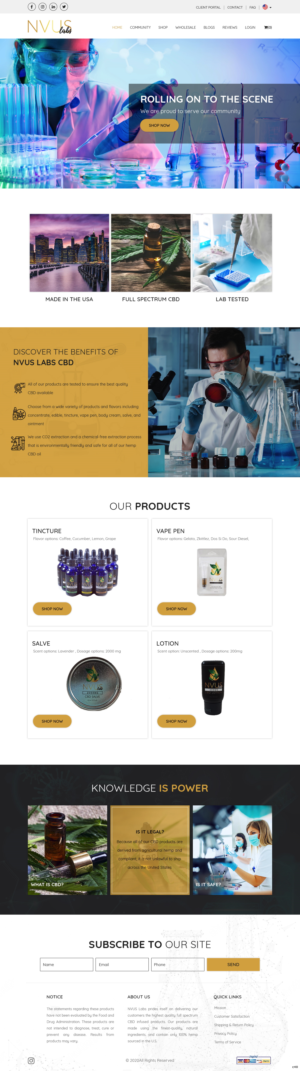 Web Design par pb pour NVUS Labs | Design : #25782296