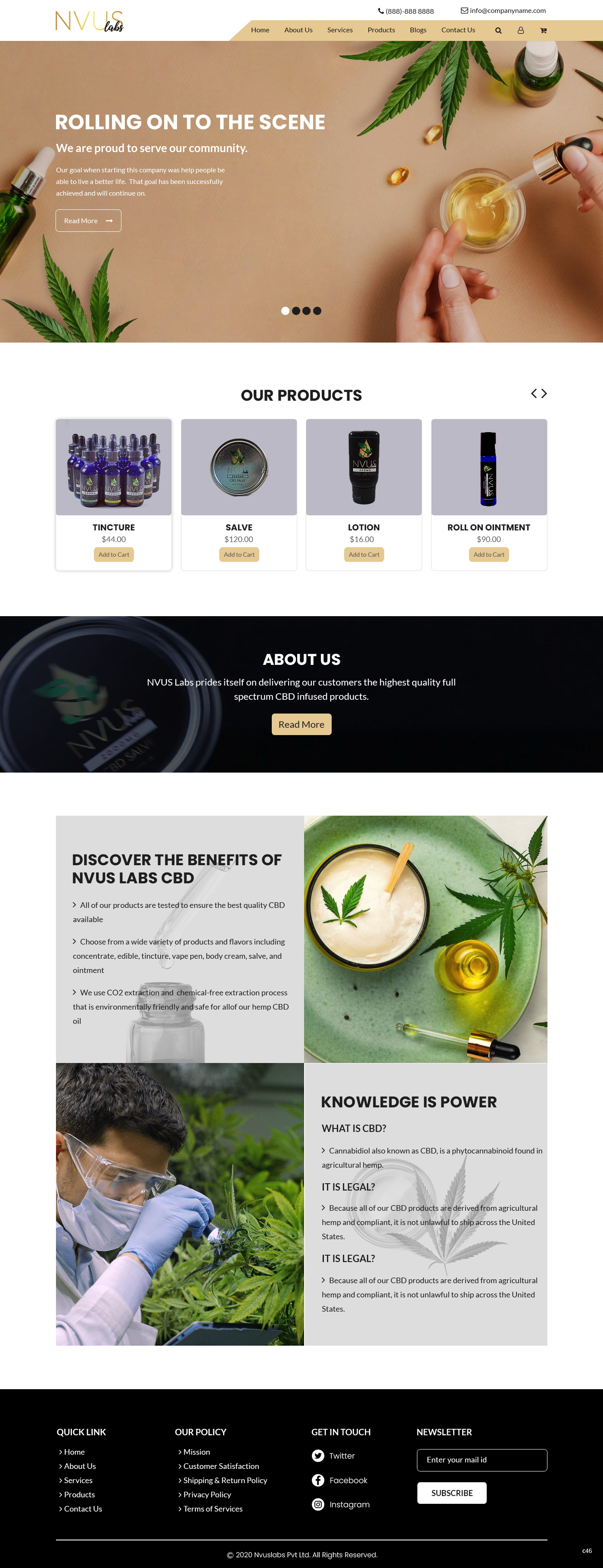 Web Design by pb for NVUS Labs | Design #25782297