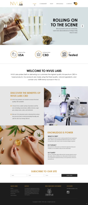 Web Design par pb pour NVUS Labs | Design : #25782298